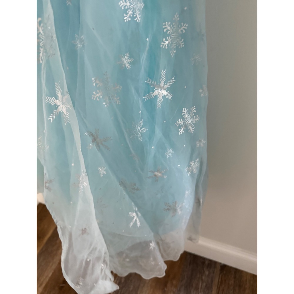 Trish Scully Girls Elsa Inspired Ice Queen Princess Costume Dress Blue Size 6 - Picture 5 of 7